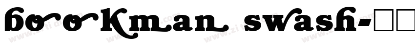 bookman swash字体转换